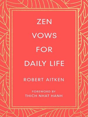 cover image of Zen Vows for Daily Life